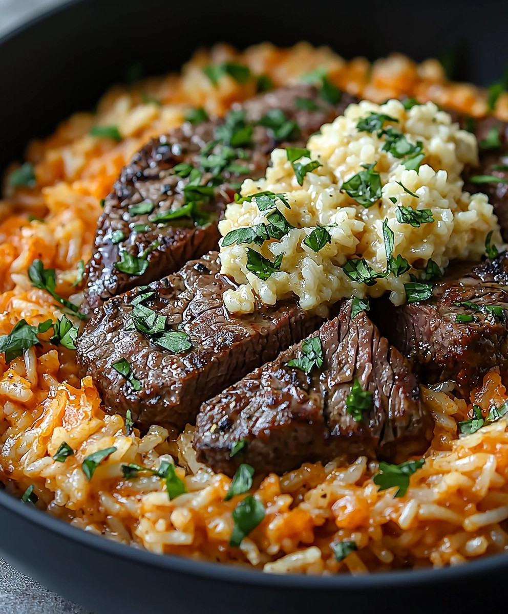 Steak Queso Rice