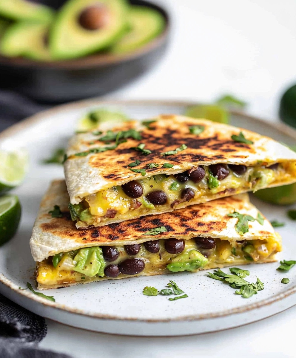 Vegan Quesadillas with Black Beans