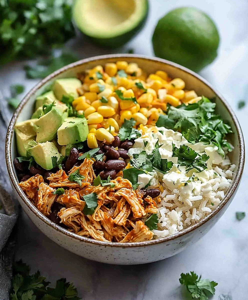 Slow Cooker Chicken Burrito Bowl