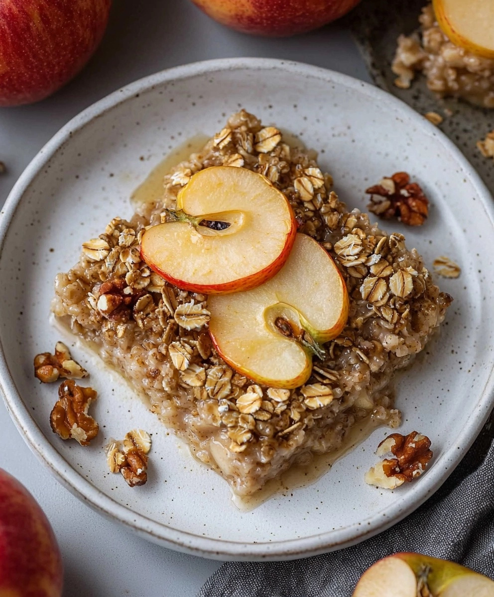Healthy Baked Apple Oatmeal