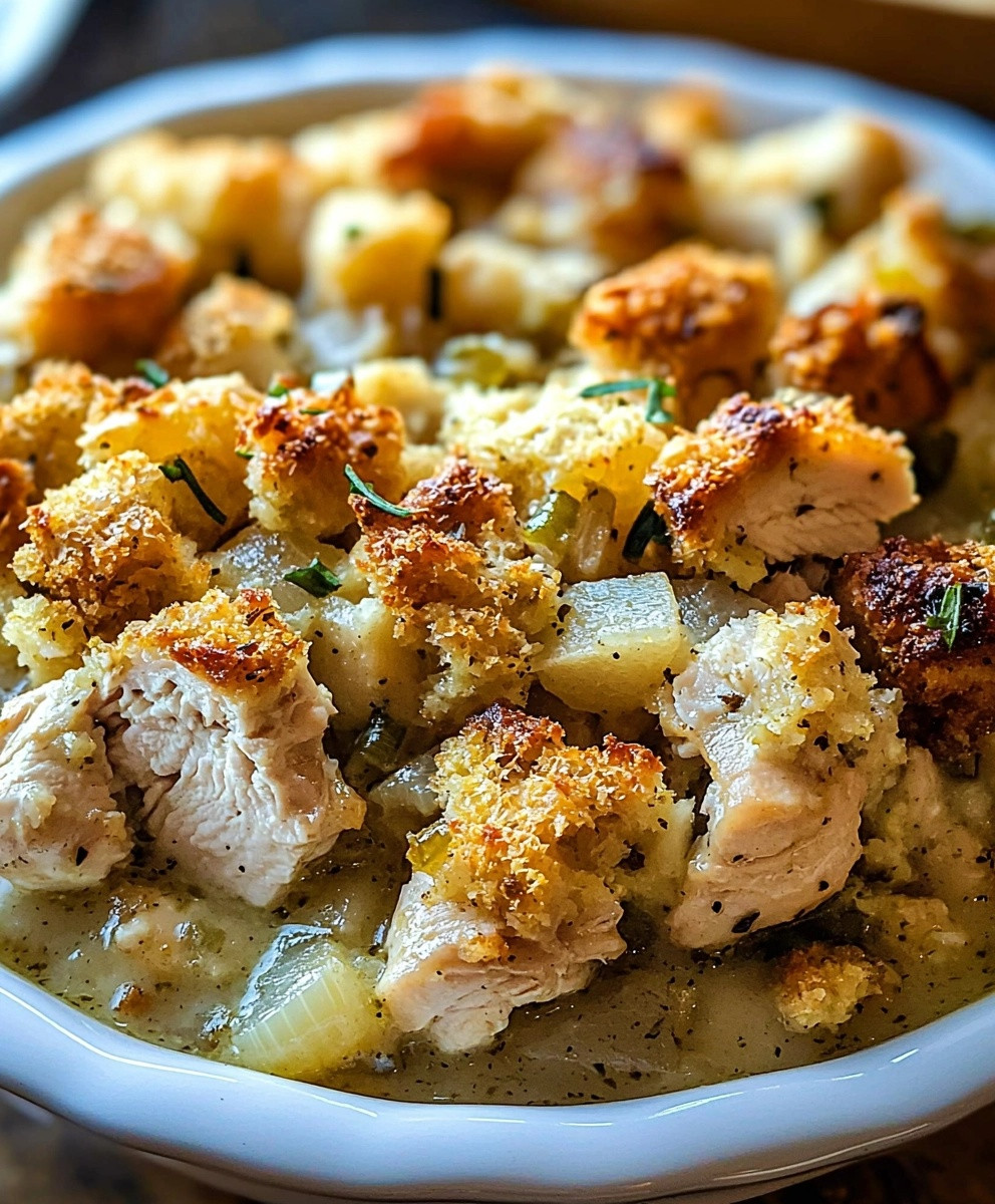 Chicken Stuffing Casserole