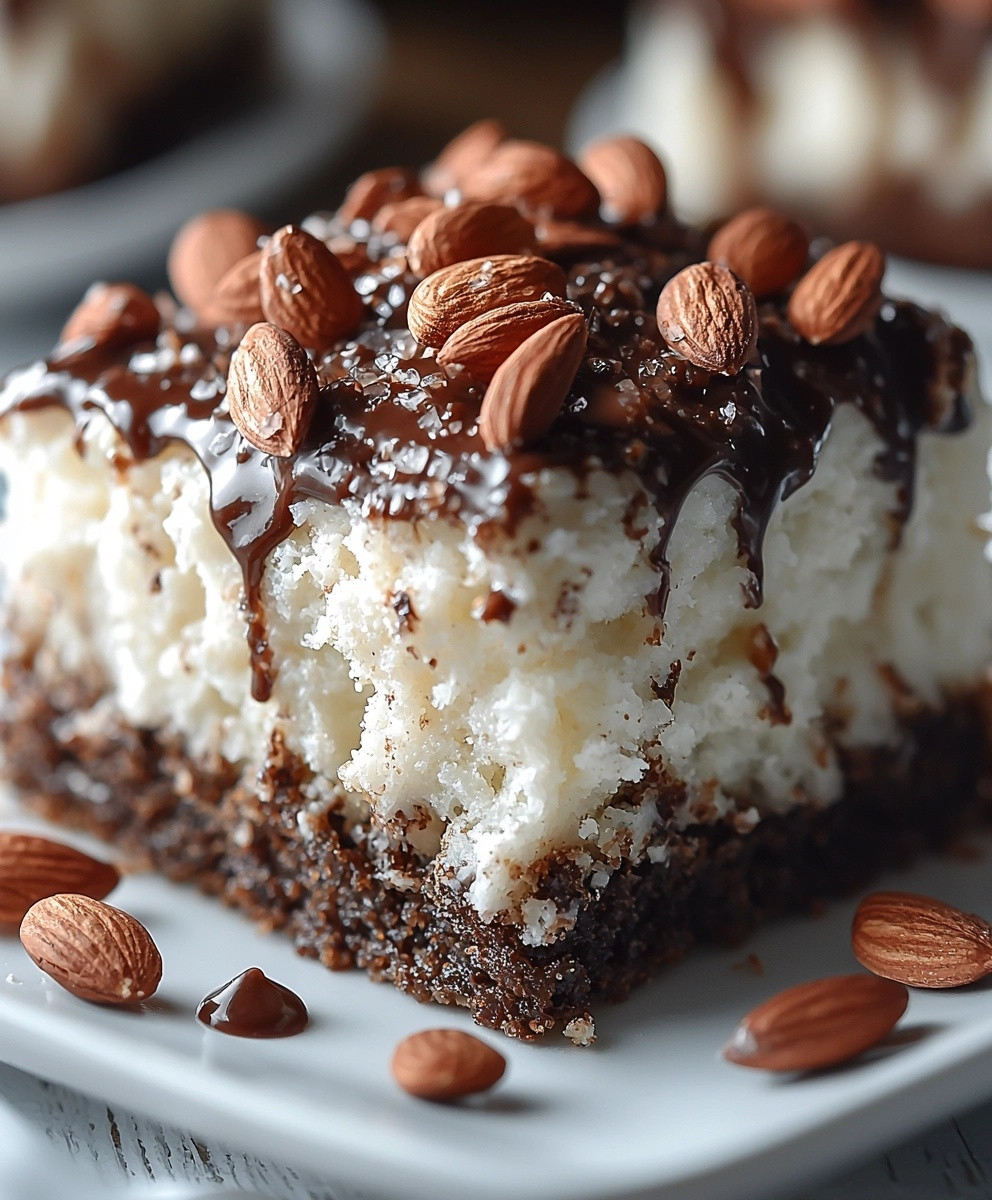 Almond Joy Poke Cake