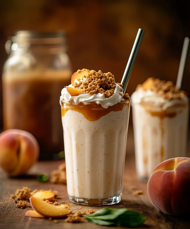 Peach Cobbler Milkshake