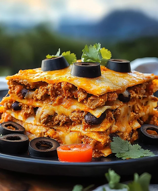 Beef Enchilada Casserole Dish