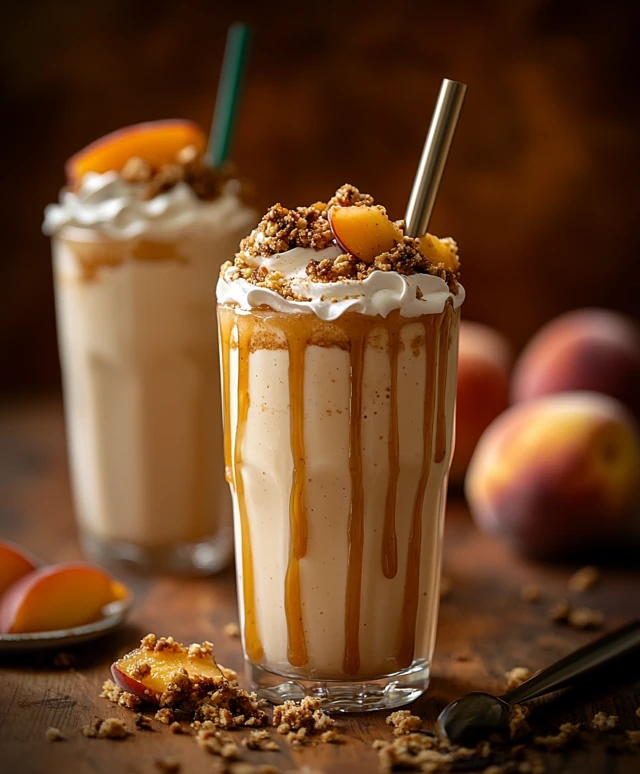 Peach Cobbler Milkshake