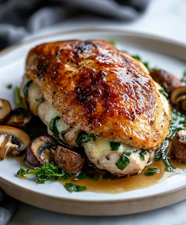 Mushroom Stuffed Chicken