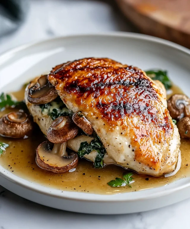 Mushroom Stuffed Chicken