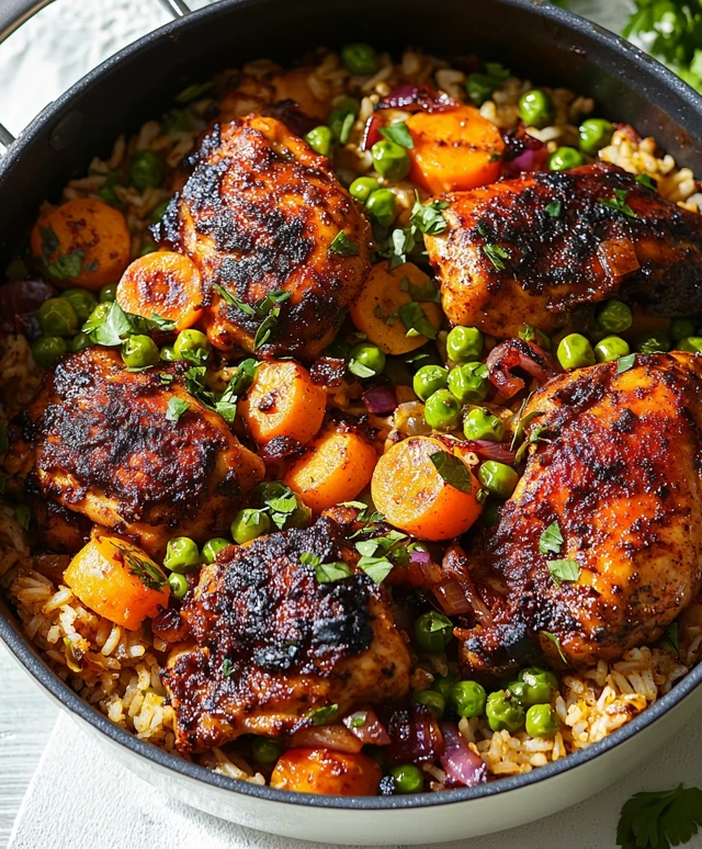 Jerk Chicken with Rice Peas