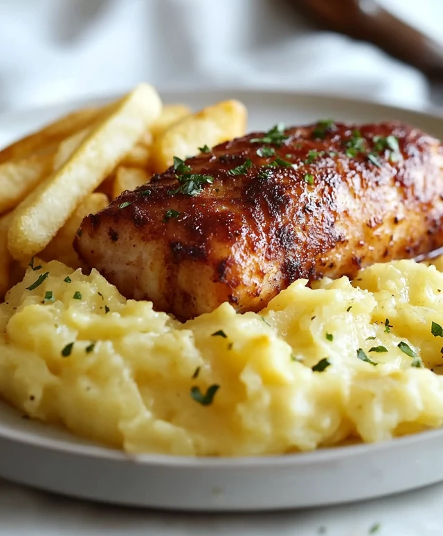 Gebackener Fisch Pommes