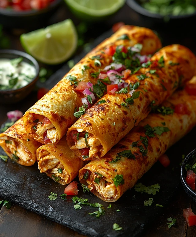 Ranch Chicken Taquitos