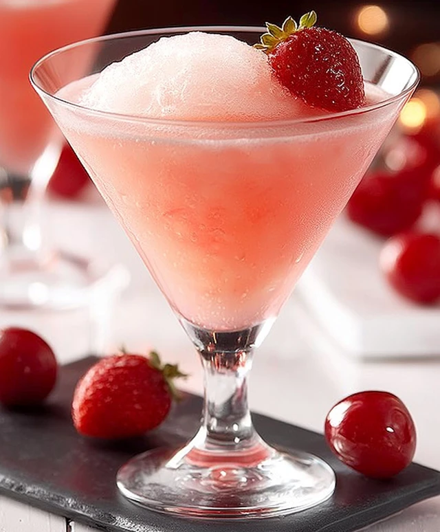 Spiked Pink Lady Cocktail