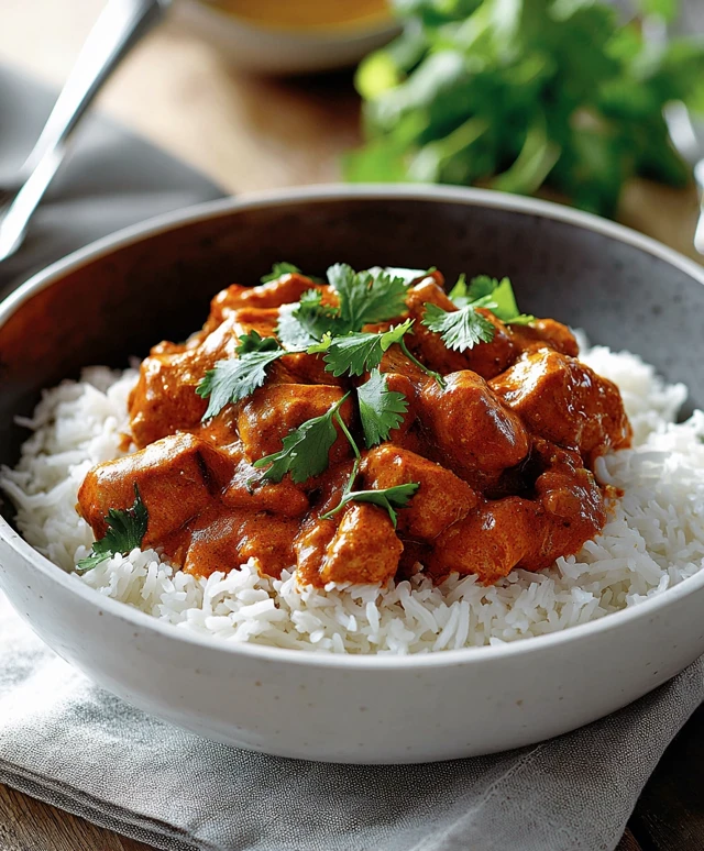 Butter chicken dish