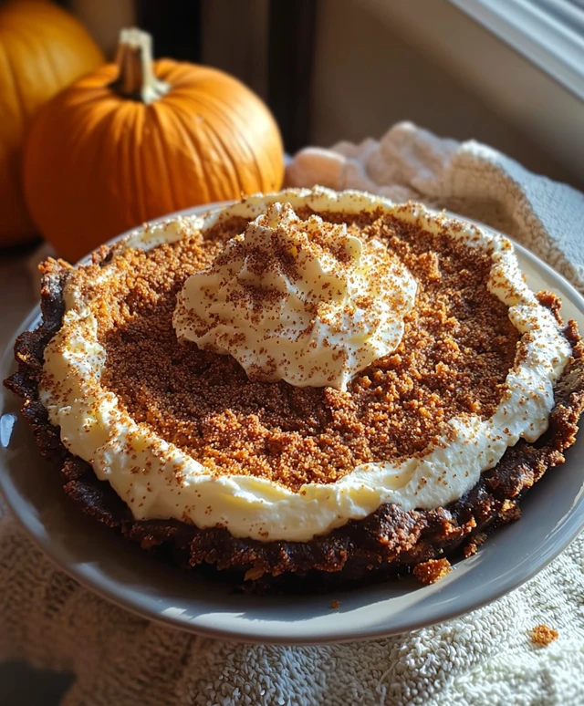 Gingersnap Pumpkin Pie Dessert