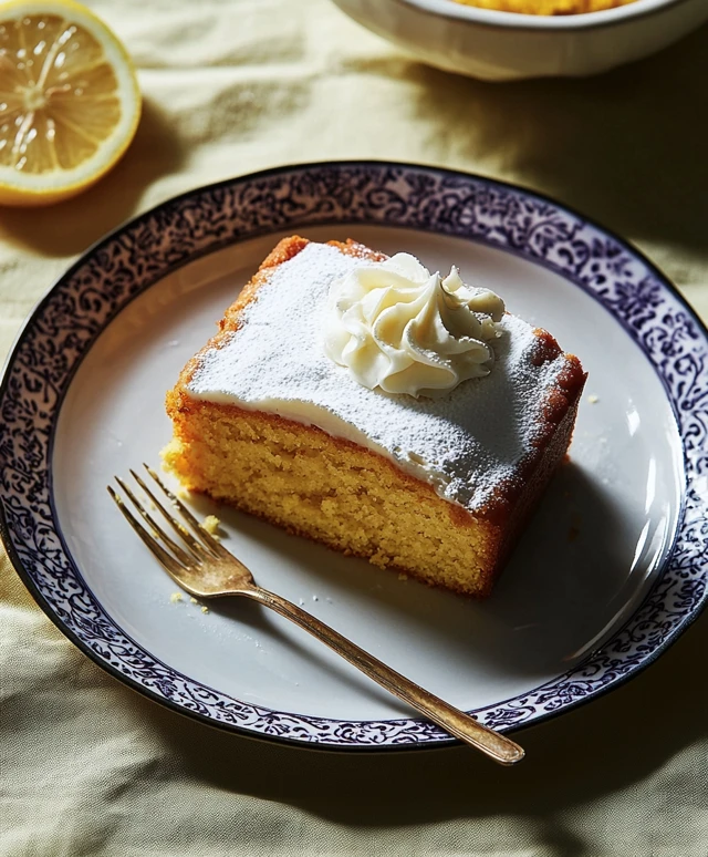 Lemony Turmeric Tea Cake