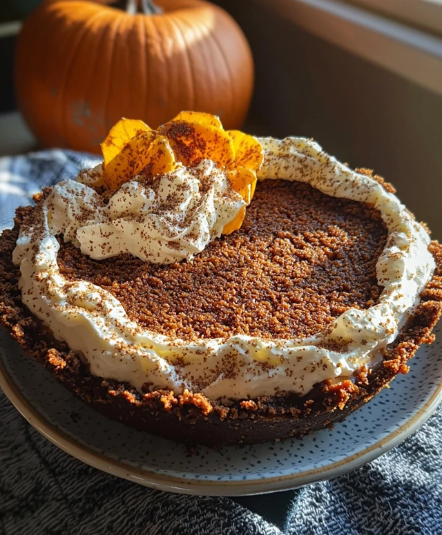 Gingersnap Pumpkin Pie Dessert