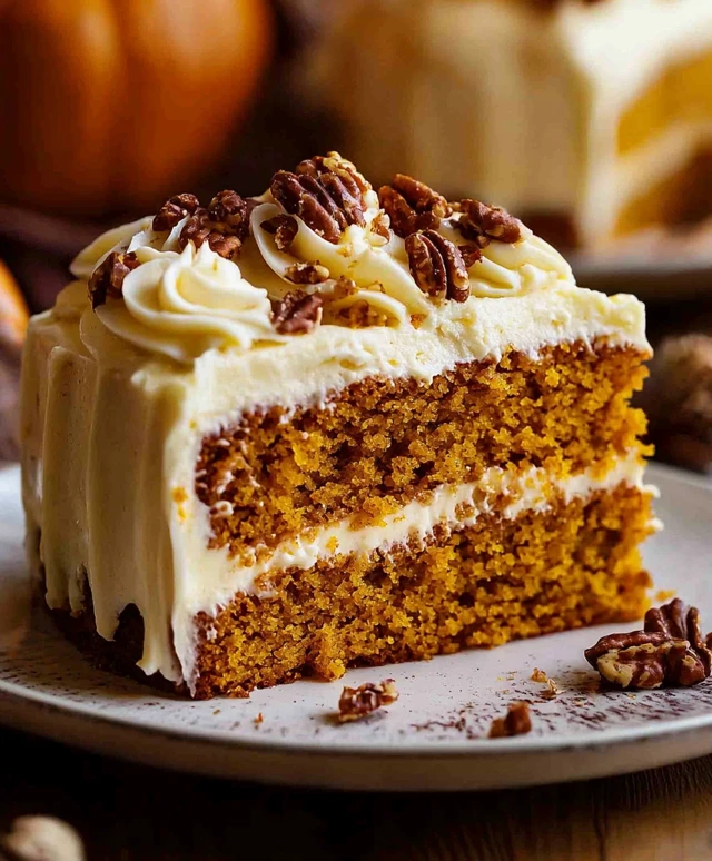 Pumpkin Cake with Cream Cheese
