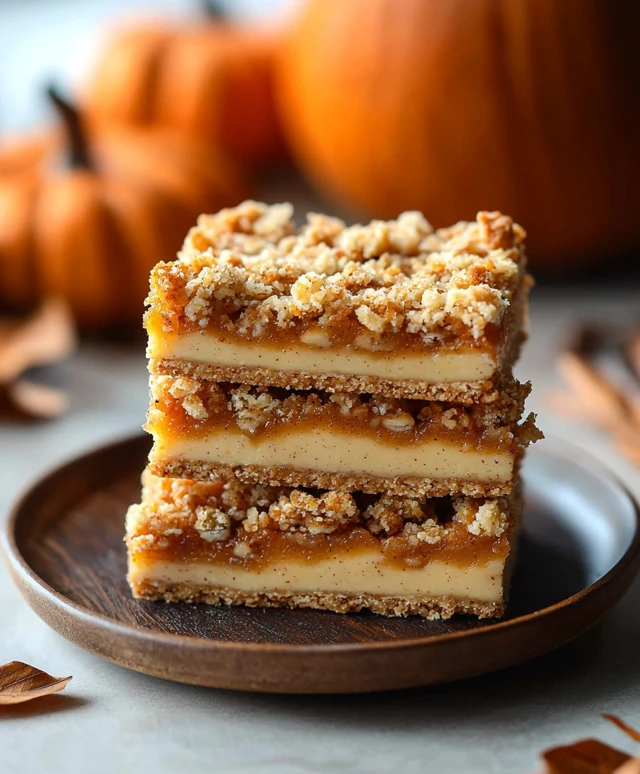 Pumpkin Crumble Bars