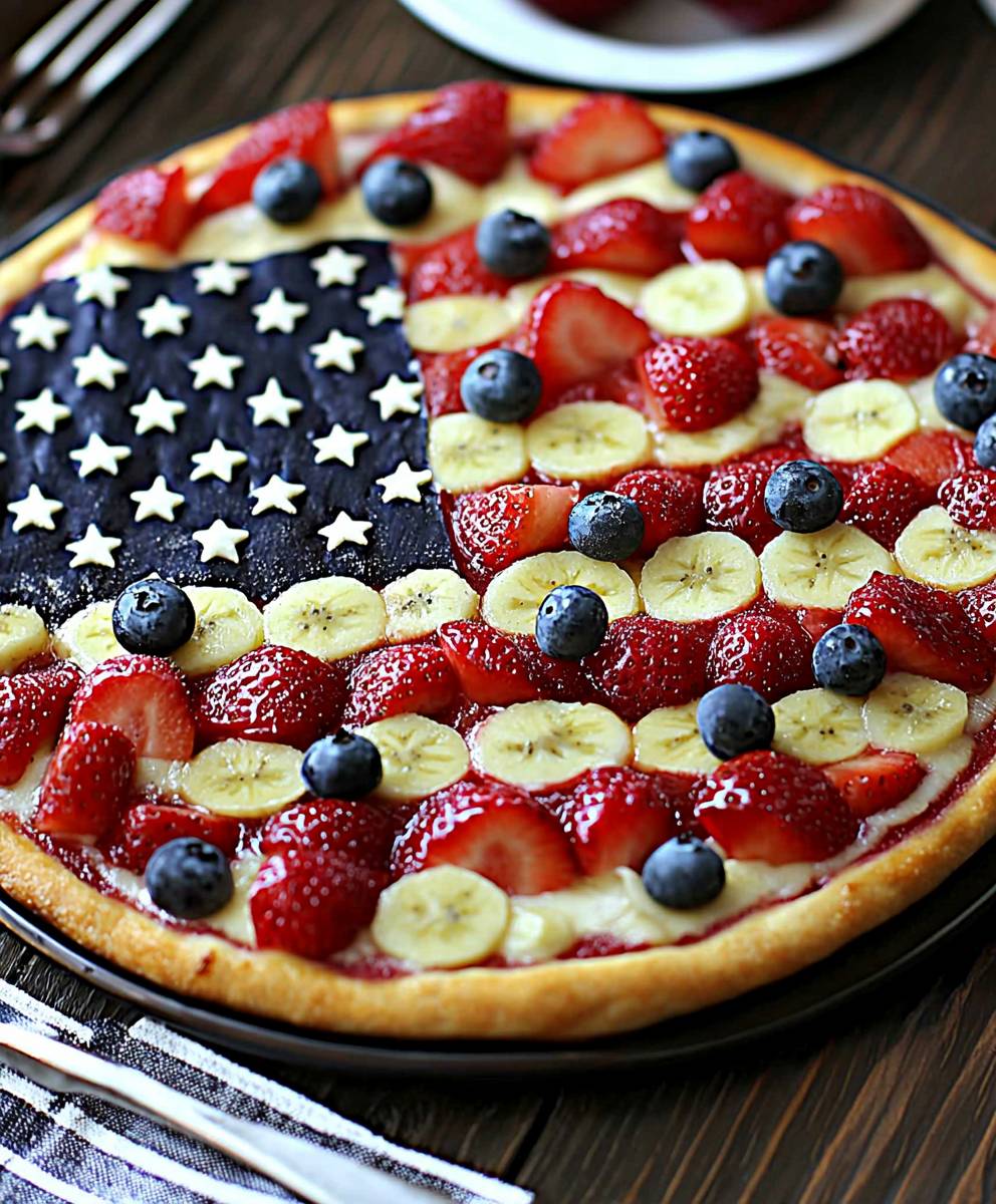American Flag Fruit Pizza