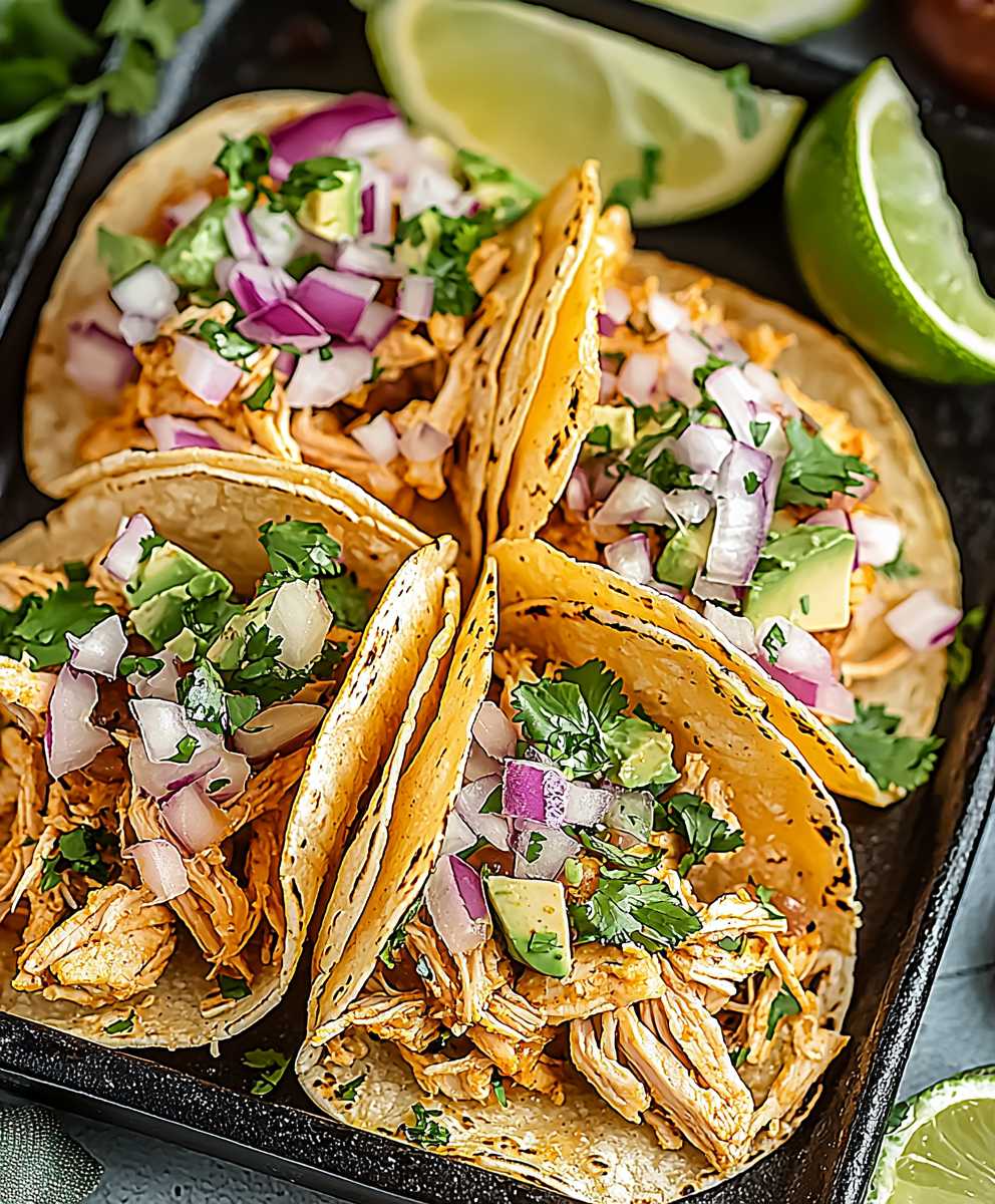 Crockpot chicken tacos