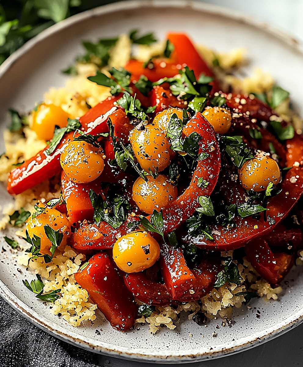 Roasted Red Pepper Salad