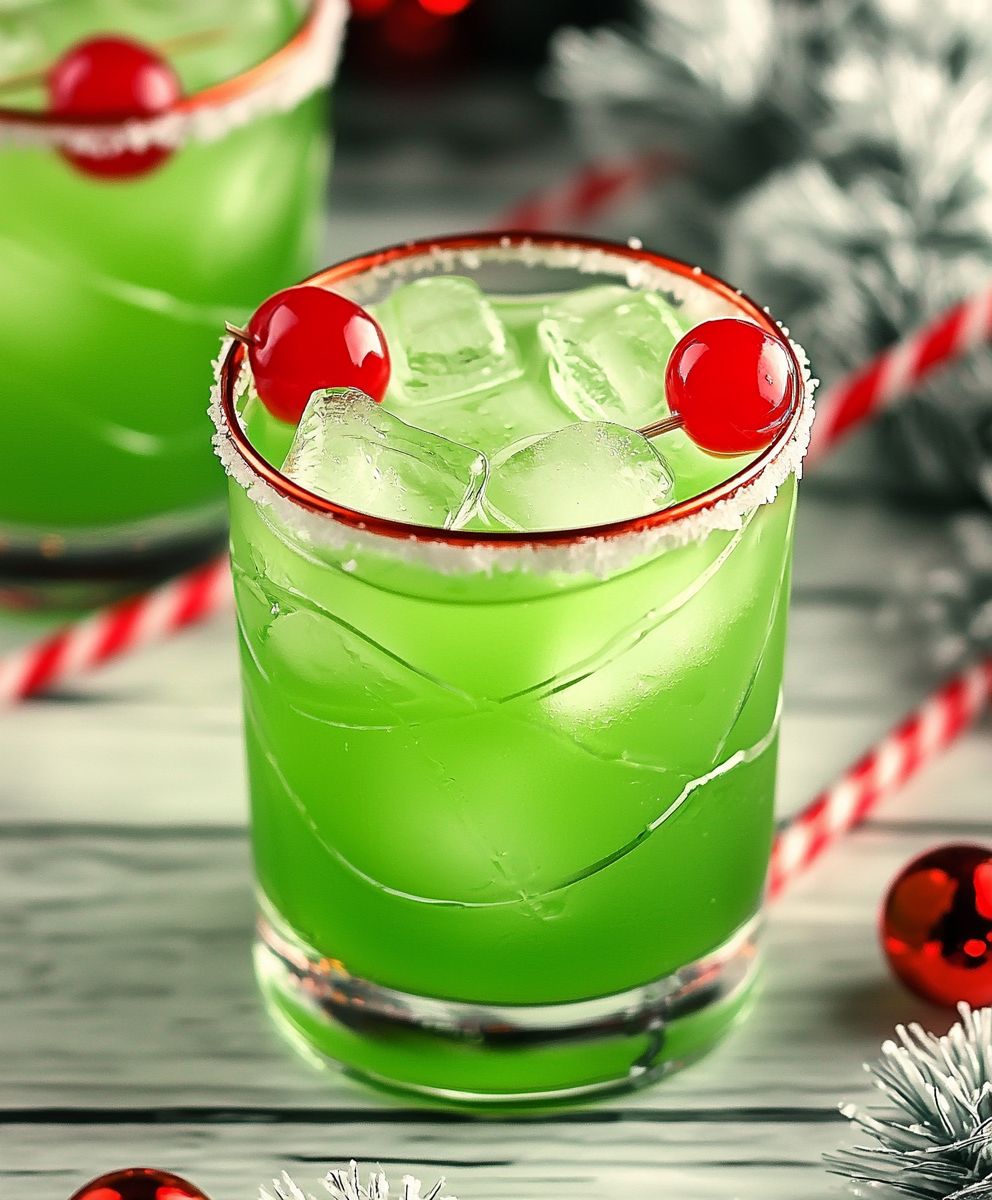 Grinch Christmas Cocktail