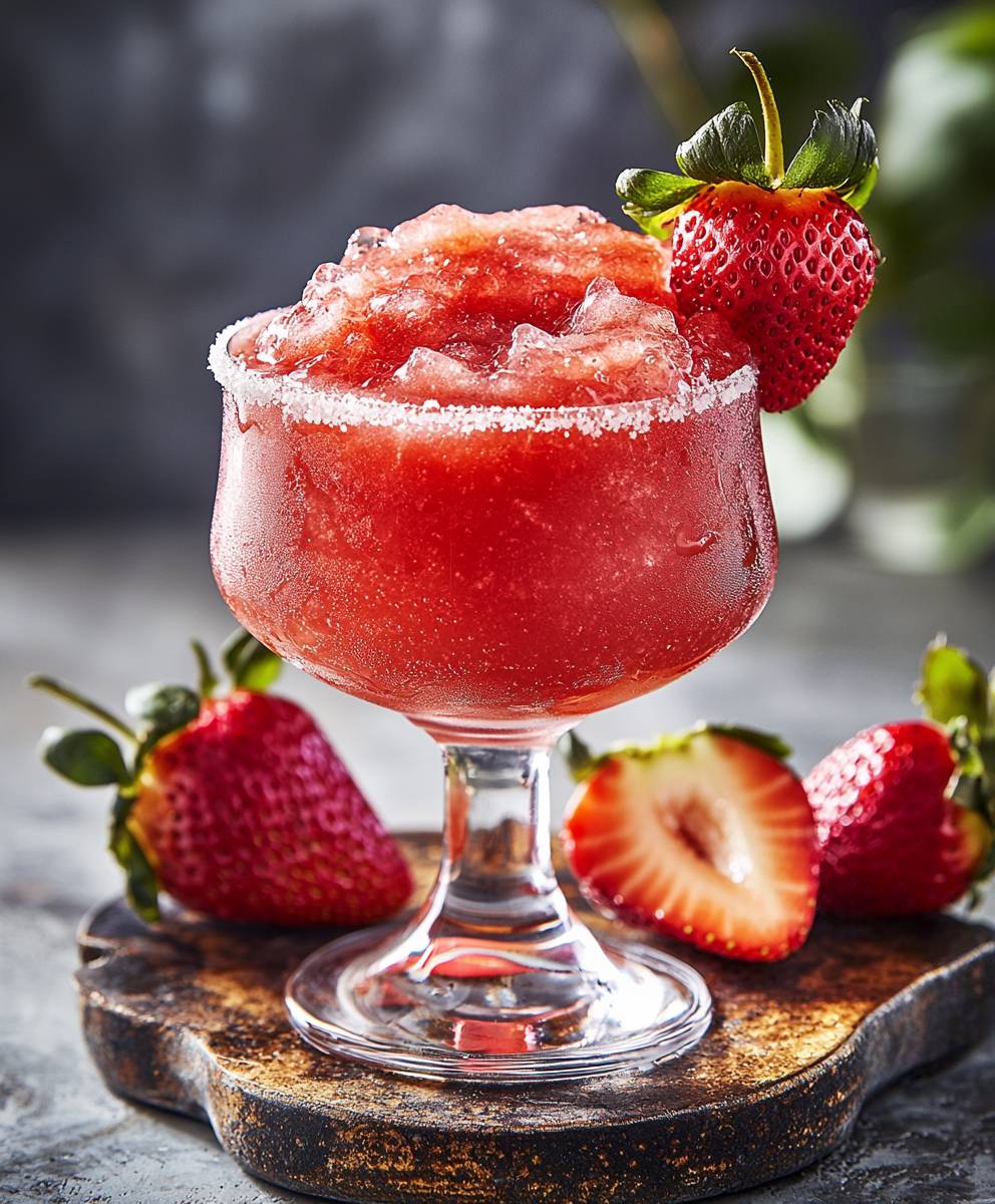Strawberry Mezcal Margarita