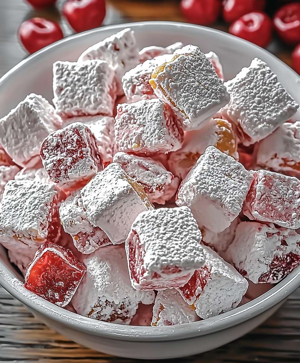 Cherry Cheesecake Puppy Chow