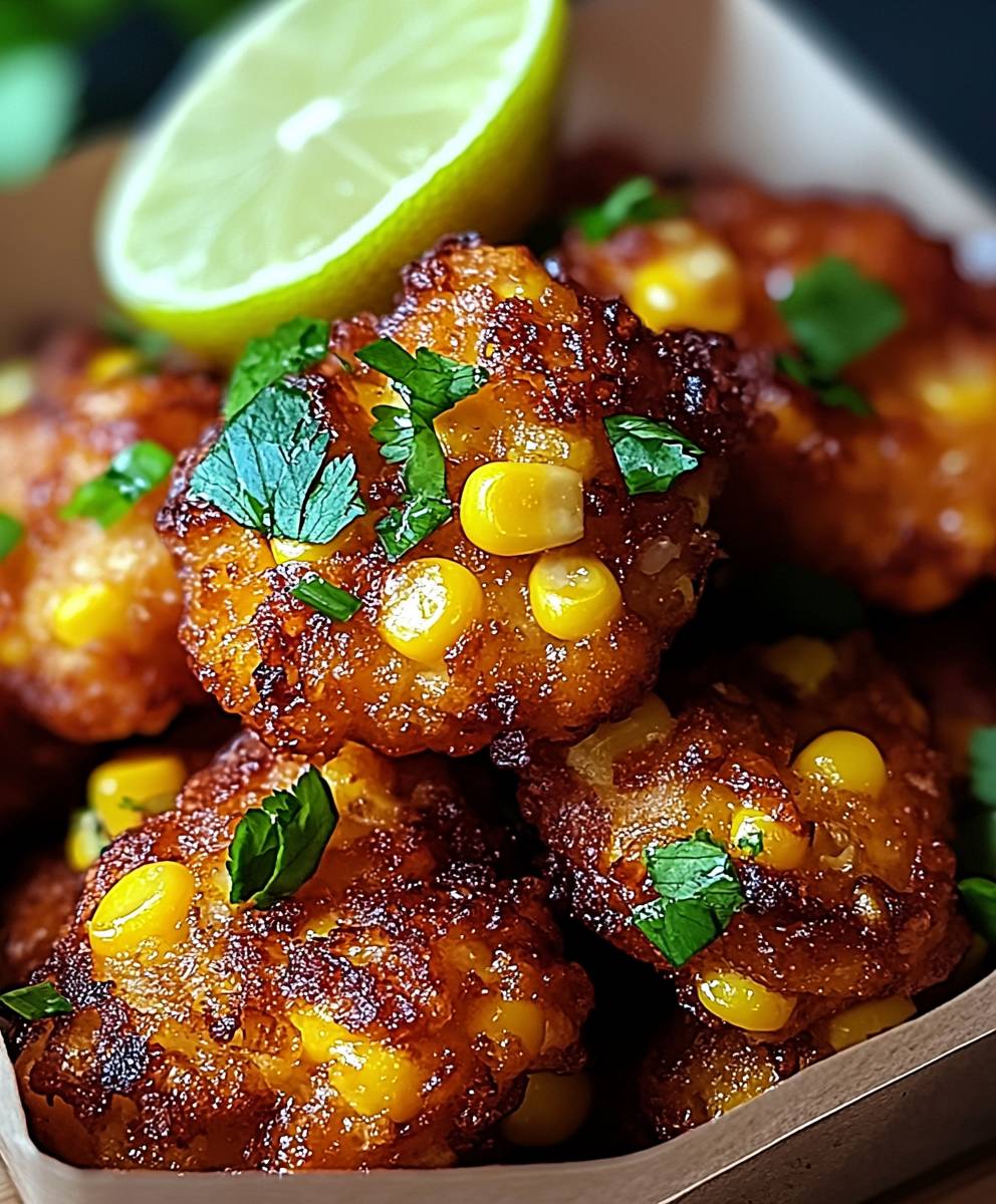 Mexican street corn fritters
