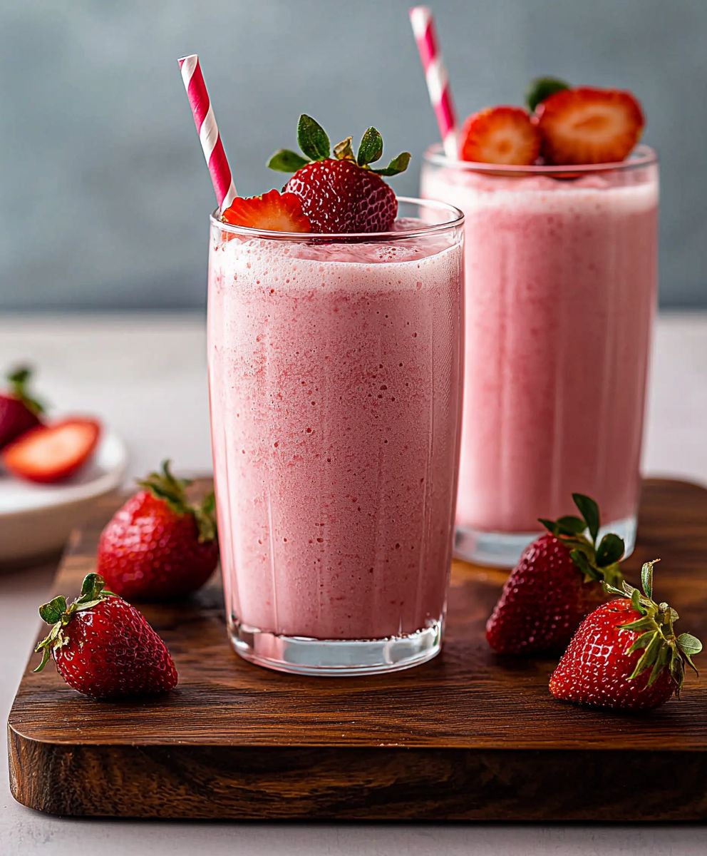 Vegan Strawberry Milk
