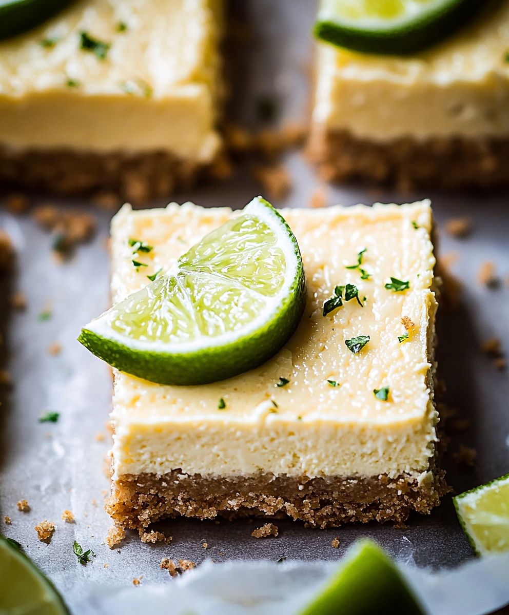 Margarita Cheesecake Bars