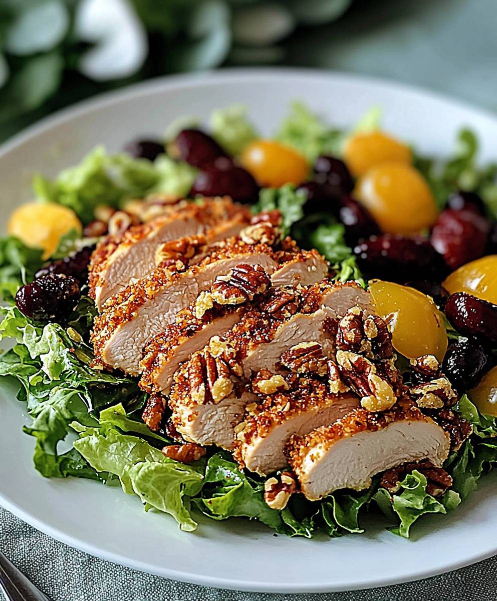 Pecan Crusted Chicken Salad
