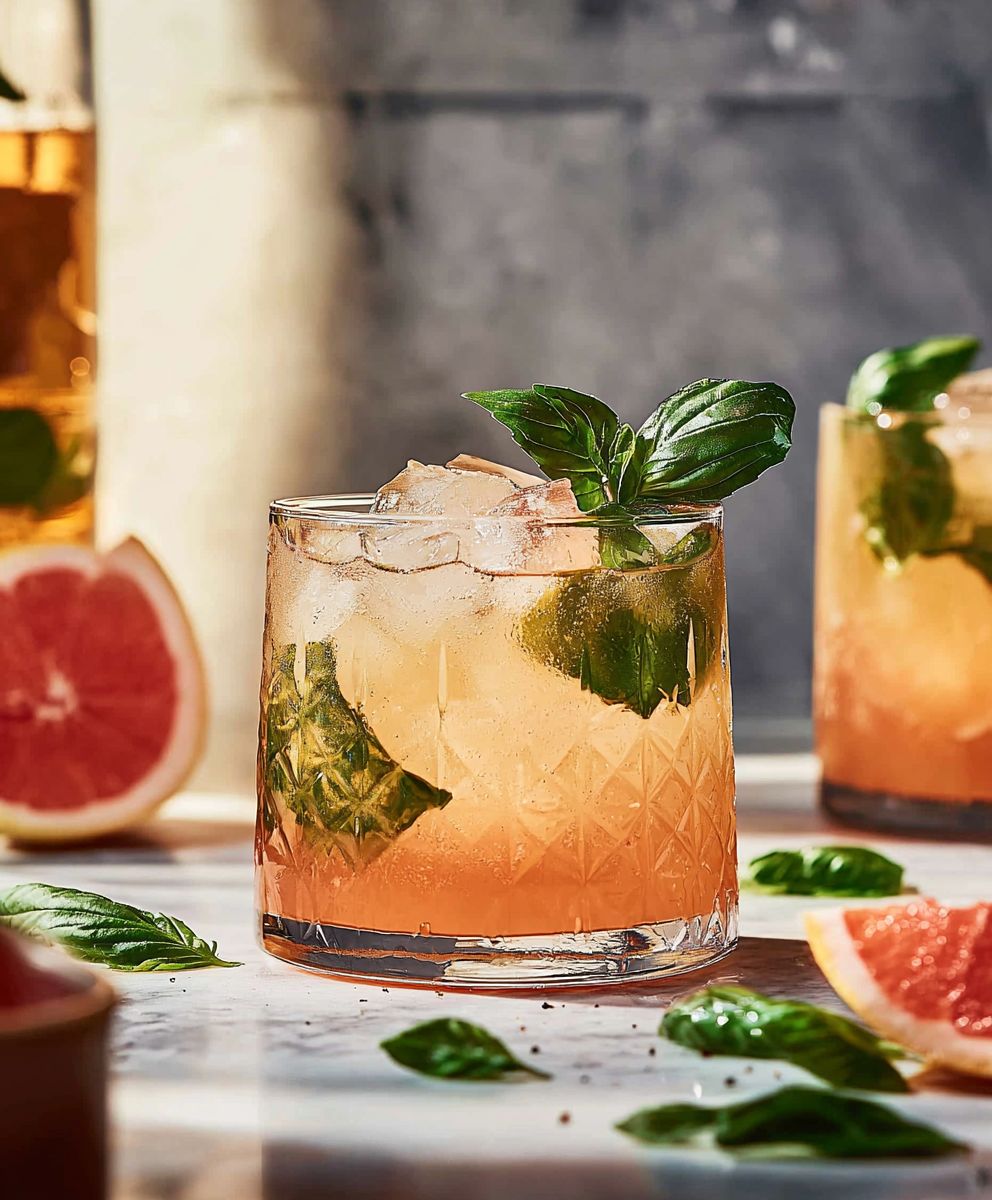 Basil Greyhound Mocktail