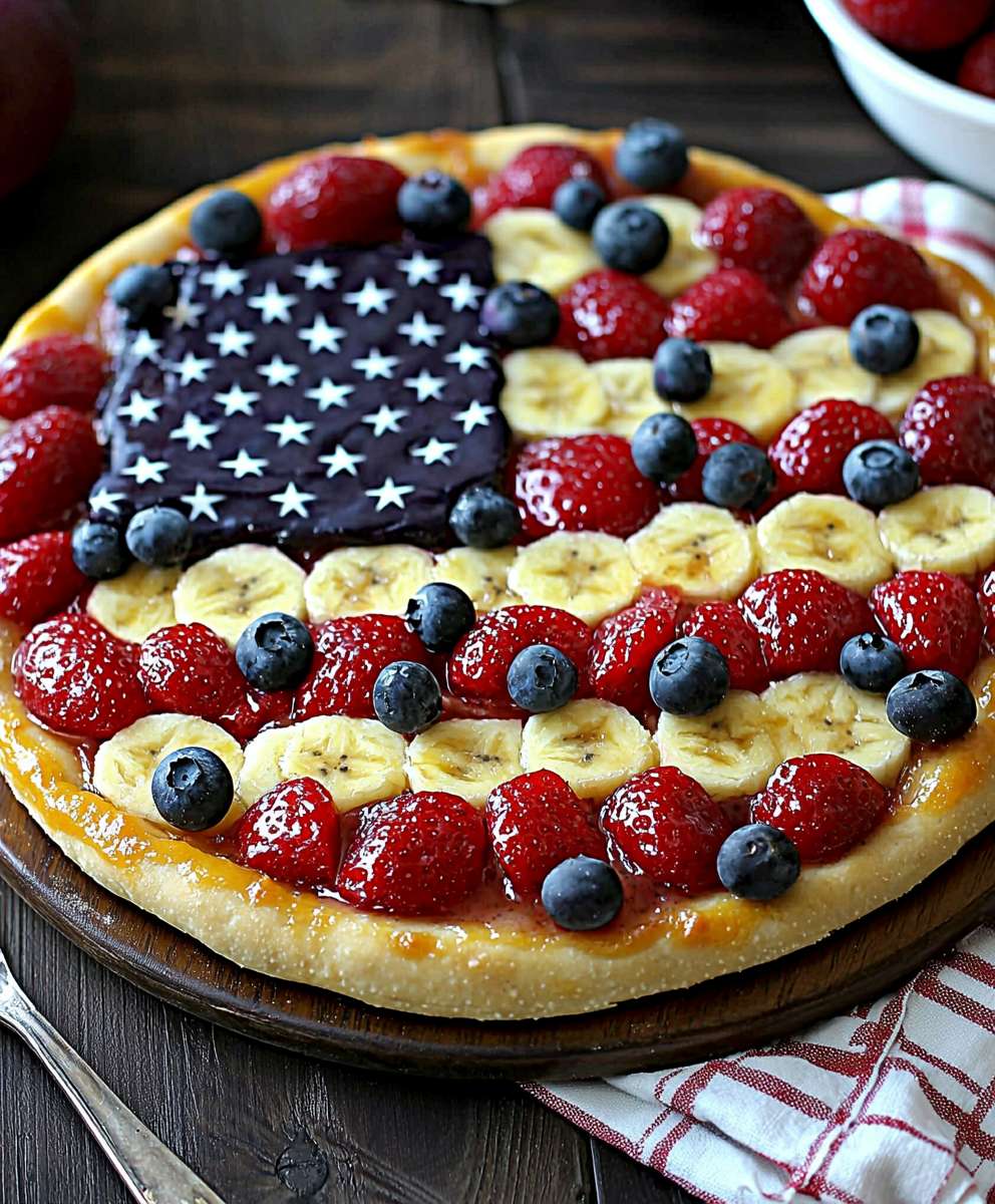 American Flag Fruit Pizza