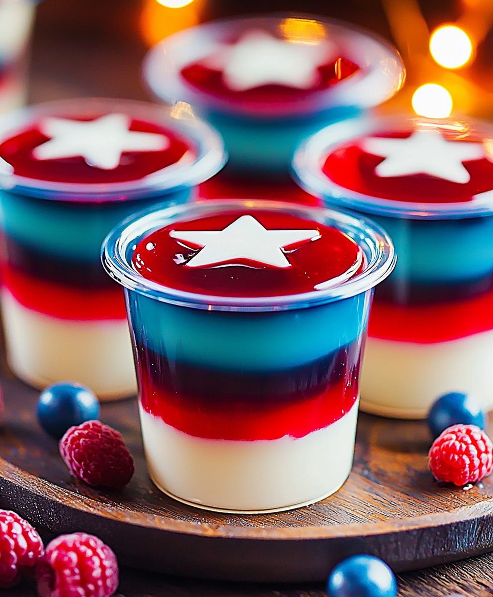 American Flag Jello Shots
