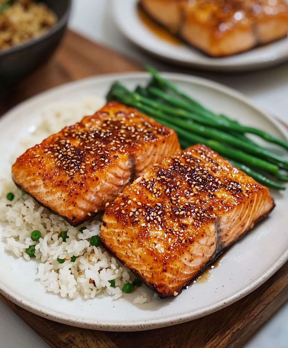 Crispy Gochujang Butter Salmon