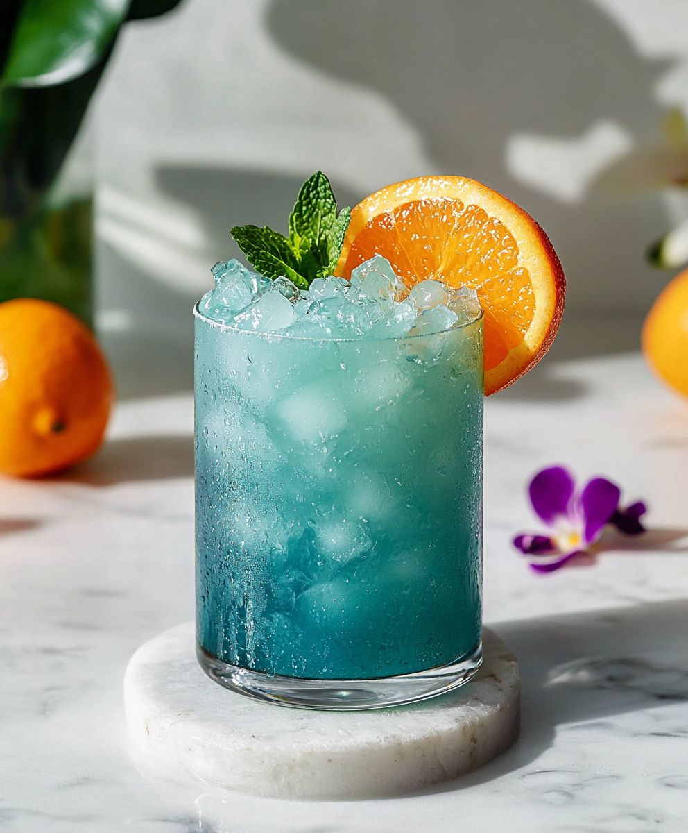 Blue Hawaiian Mocktail