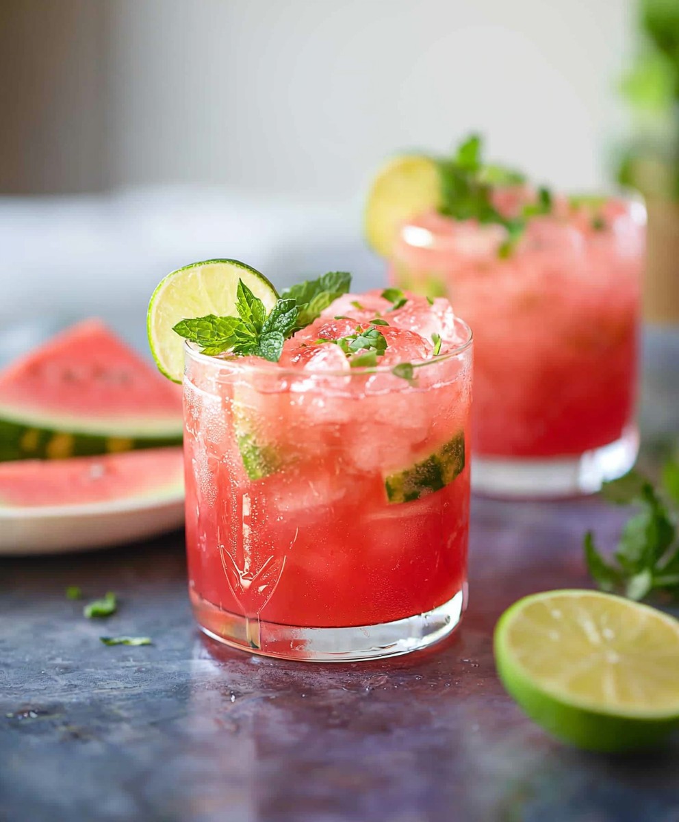 Watermelon Limeade Cocktail
