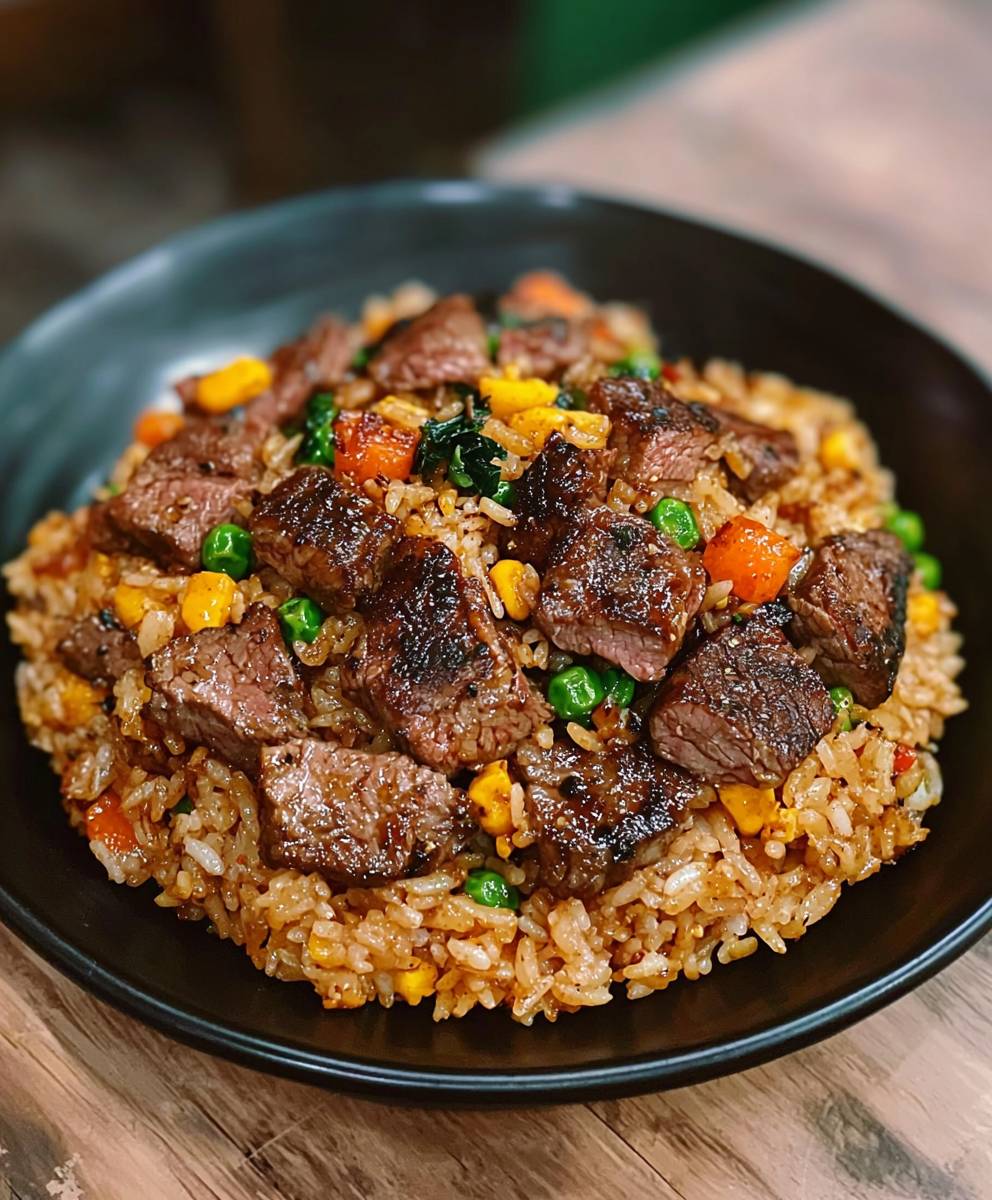 Black Pepper Steak Fried Rice