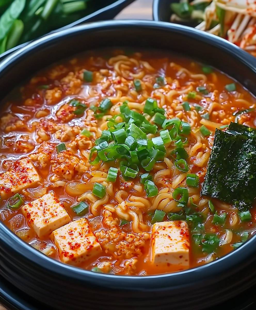 Spicy Korean Tofu Noodle