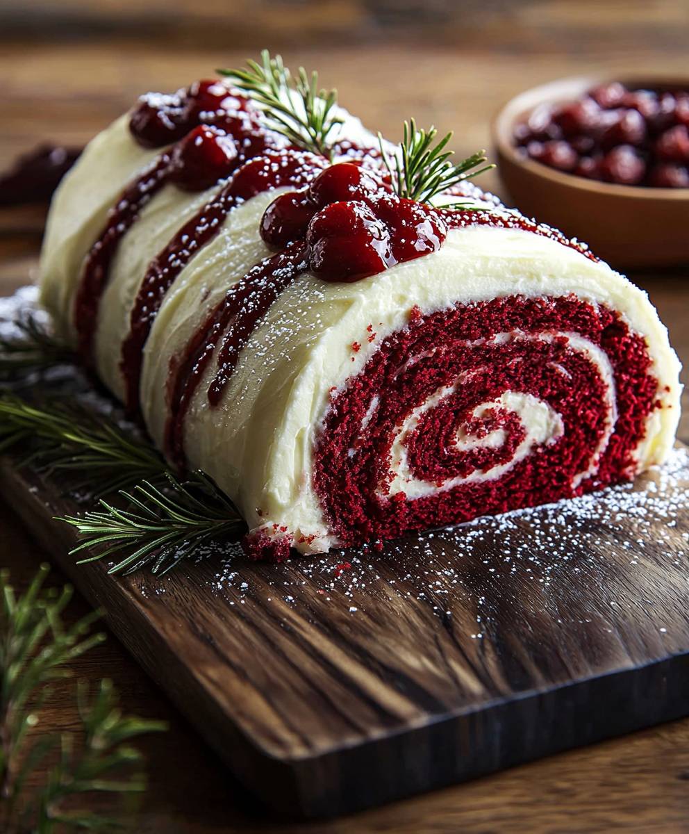 Red Velvet Cake Roll