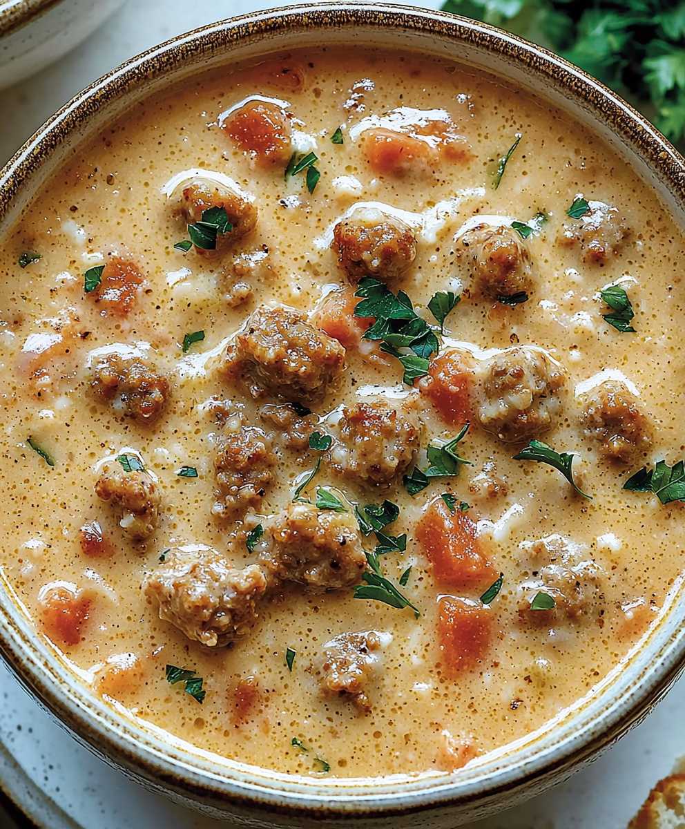 Sausage Parmesan Soup