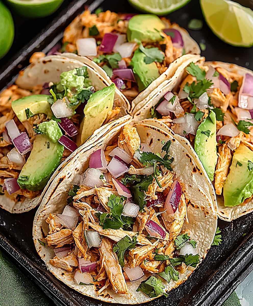 Crockpot chicken tacos