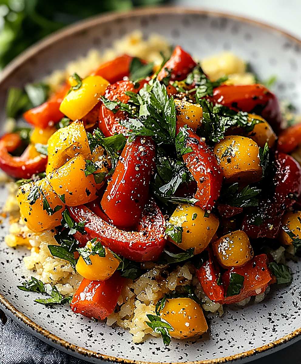Roasted Red Pepper Salad