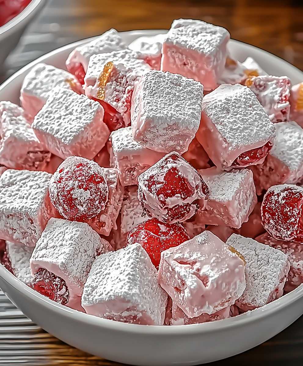 Cherry Cheesecake Puppy Chow