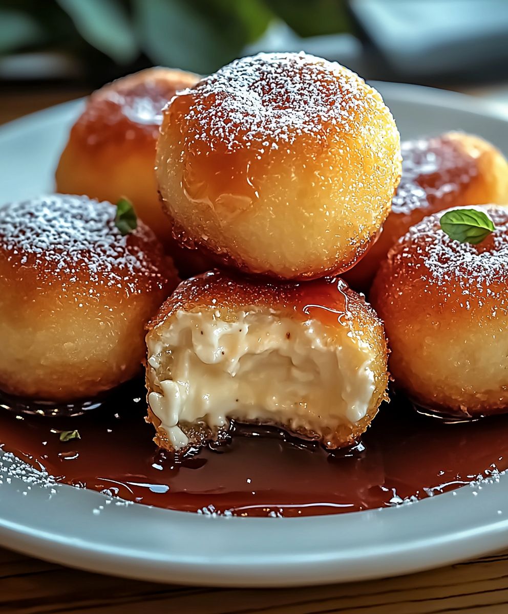 Fried Cheesecake Bites