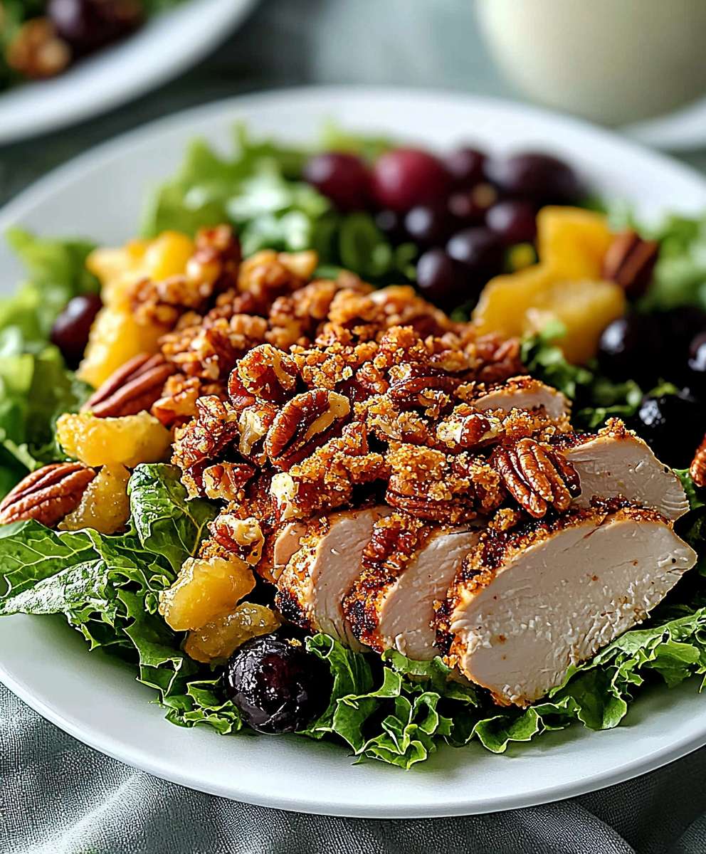 Pecan Crusted Chicken Salad