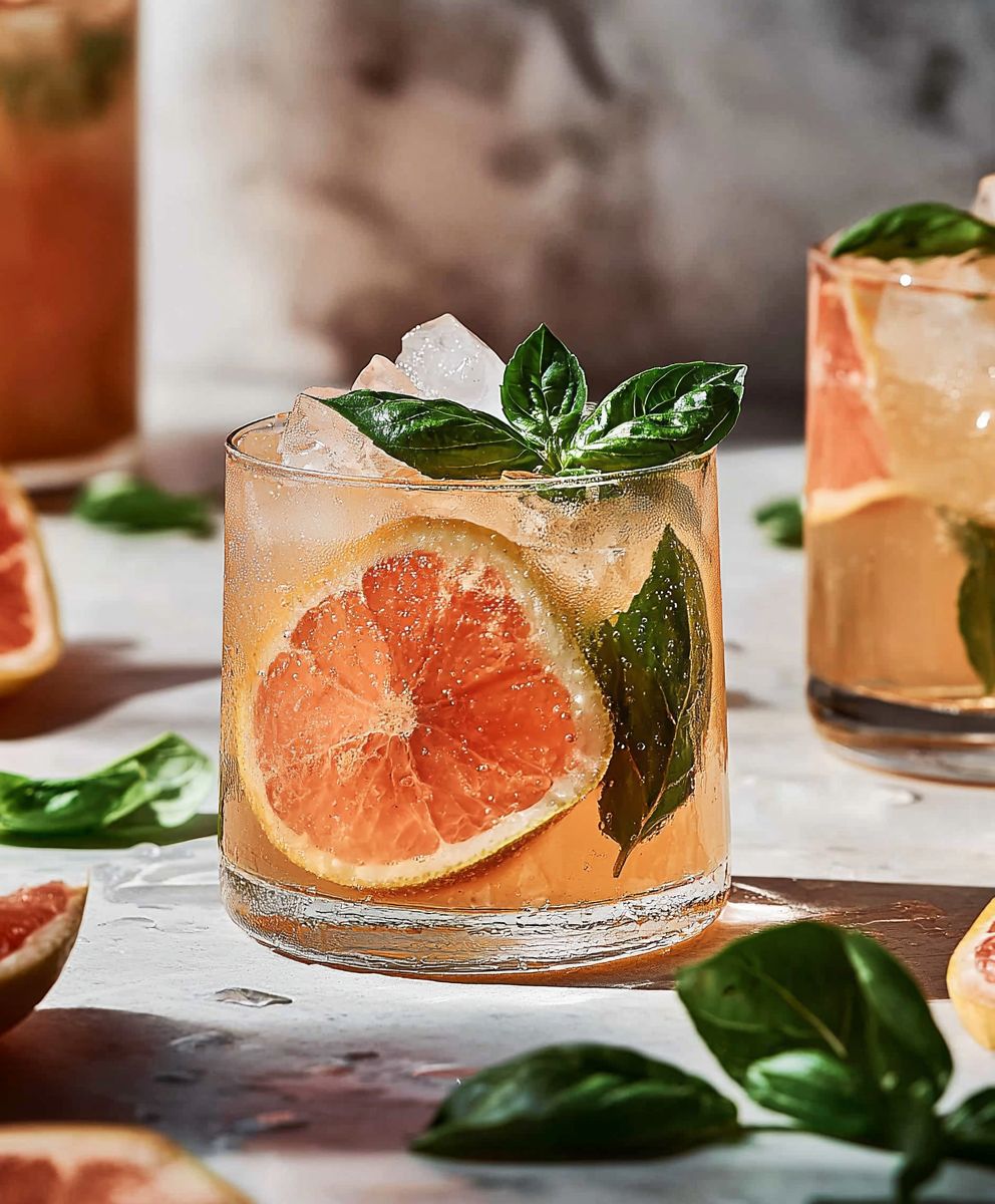 Basil Greyhound Mocktail