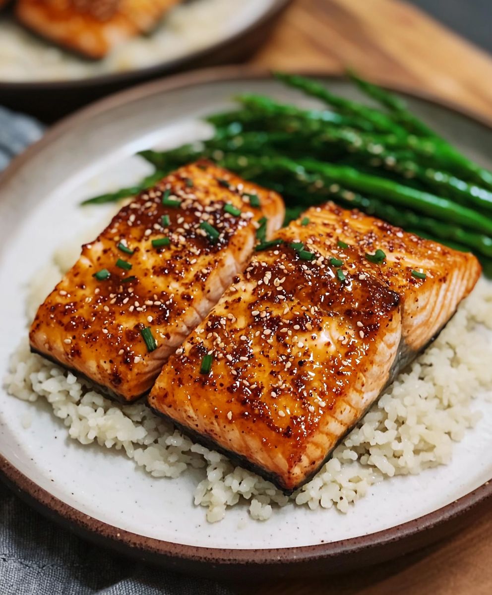 Crispy Gochujang Butter Salmon