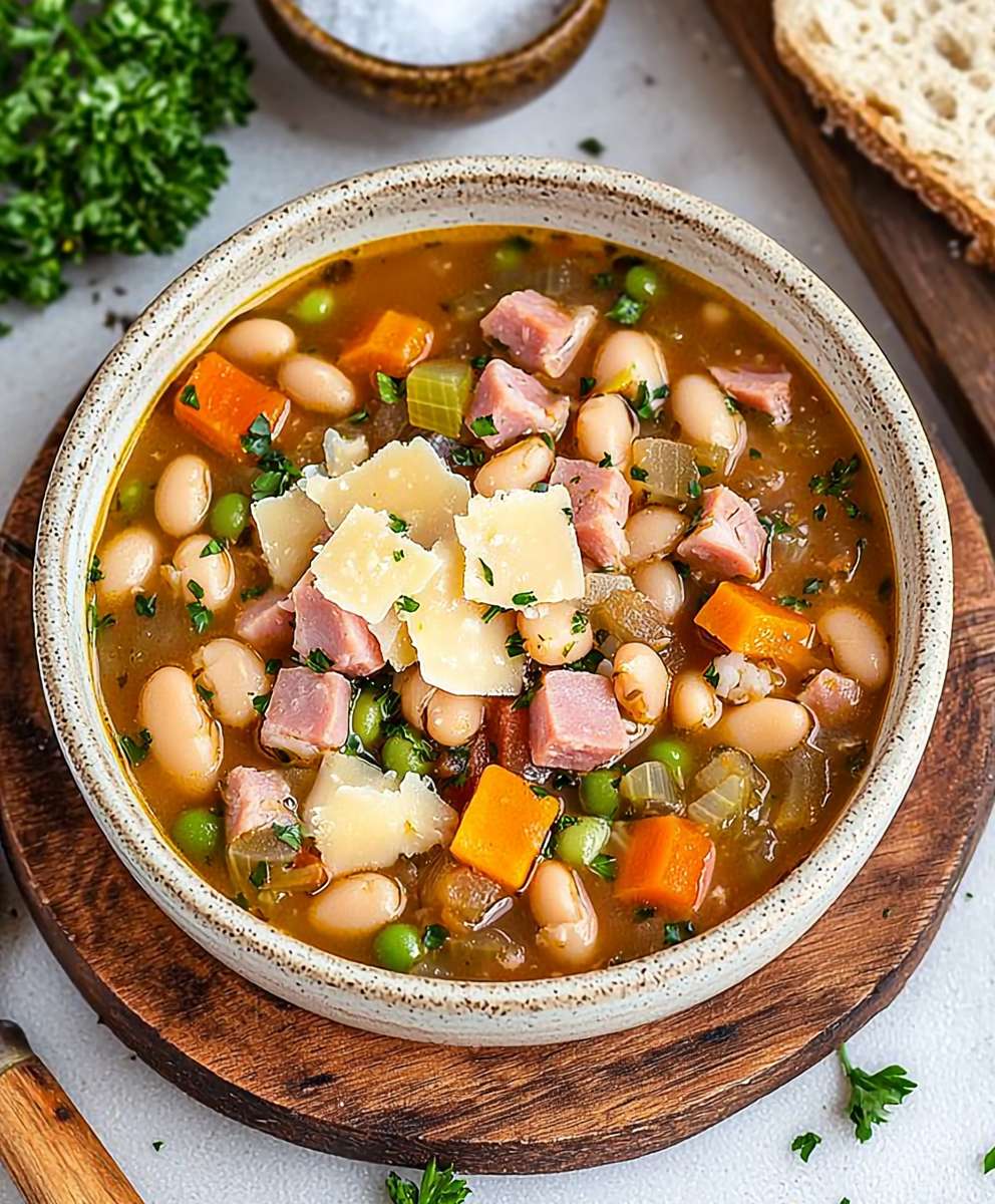 Cannellini Bean Ham Soup