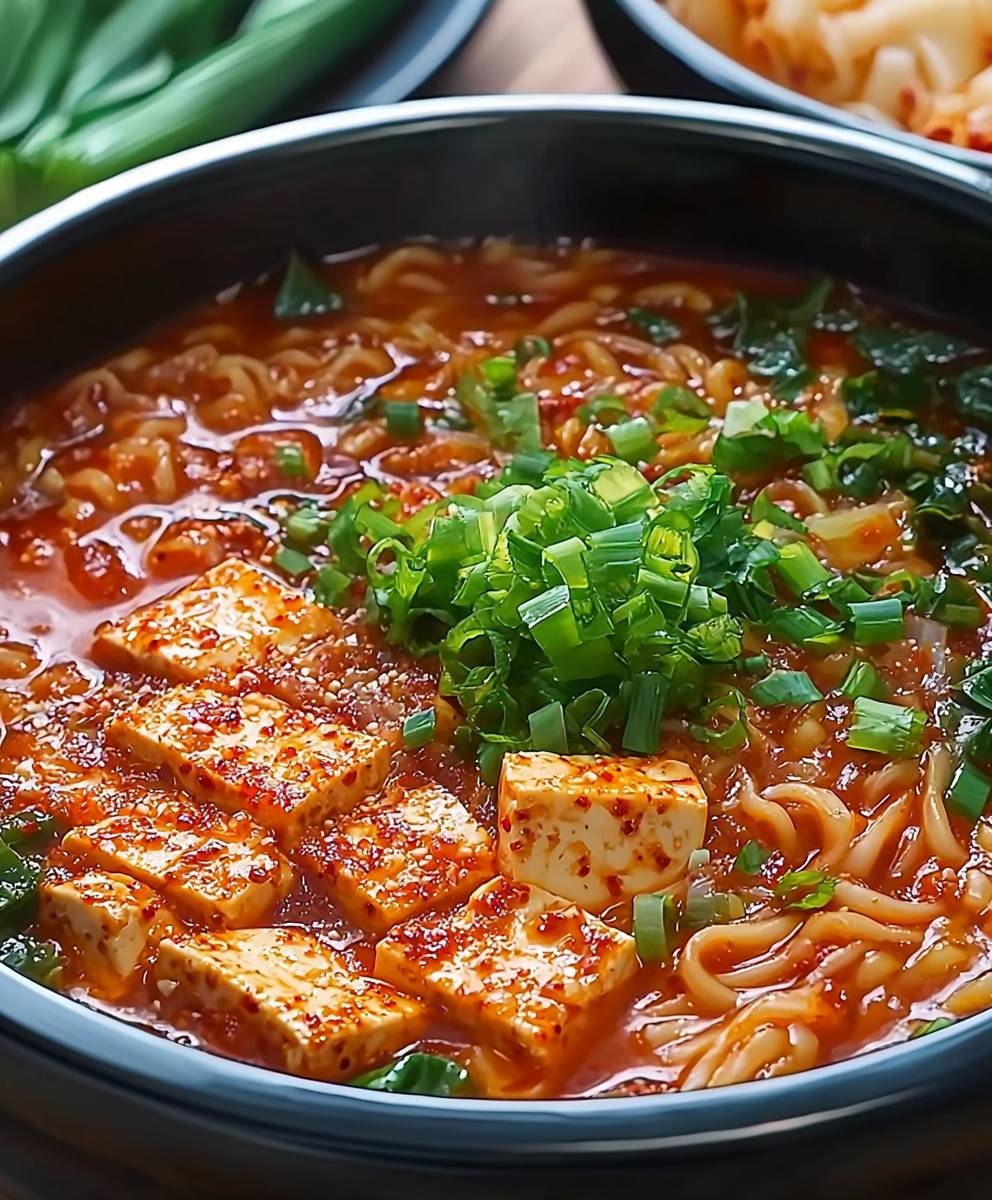 Spicy Korean Tofu Noodle
